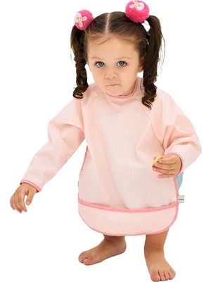 Uzun Kollu Leke Tutmaz Bebek Mama ve Oyun Önlüğü