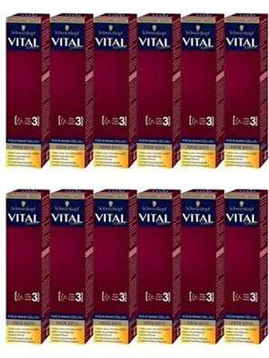 Vital Colors 8-88 Ateş Kızılı Krem Tüp Saç Boyası 60 ml x 12 Amonyaklı Geçici Renk