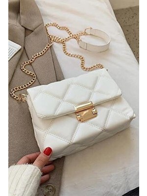 Bag & More Kadın Kapitone Desenli Zincir Askılı Omuz Çantası