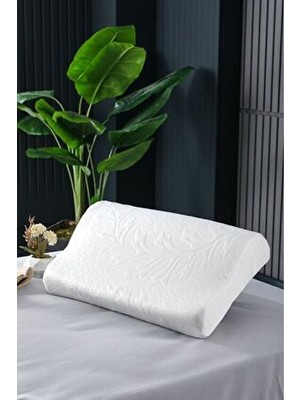 Tago Home Hipoalerjenik Ortopedik Visco Yastık 50 x 30 cm Boyun Fıtığı ve Boyun Ağrısı için Destekli