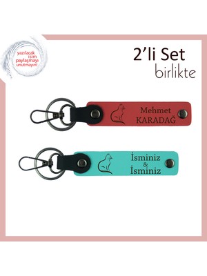 Miyav Miyav Gönlünü Kazananlara, Tatlı Figürlü Anahtarlık, Nar Çiçeği-Turkuaz