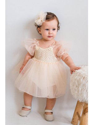 Cumino Amelia Tulum Elbise - Somon