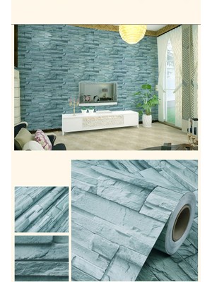 Tuğla 3D Duvar Kaıdı 3 Metre