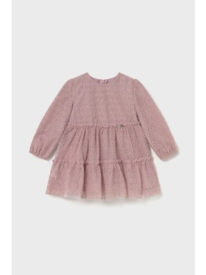 Mayoral Simli Tül Elbise - Pudra