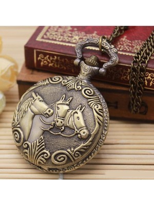 At Büstü Köstekli Saat Model 1