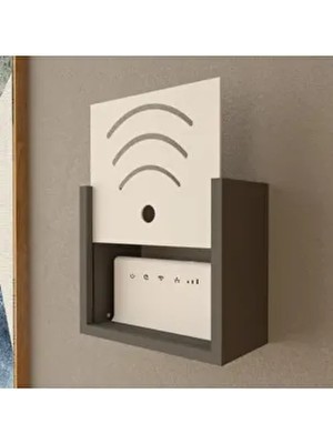 Rozbo Modern Wi-Fi Modem Saklama Kutusu Suntalam 15X25X30 cm Şık Tasarım