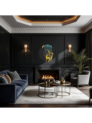 Cozy Co:temperli Cam Daire Tablo, Cam Tablo, Uv Baskı, CTT004