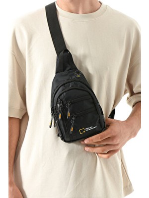 Mega Bag M 1036 Unisex Body Cross Kumaş Küçük Boy Düz Desenli Ergonomik Tasarım Body Bag