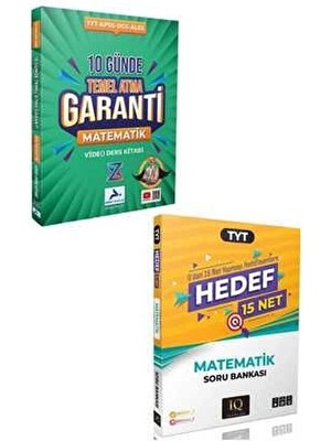 Paraf Tyt Hedef 15 Net Matematik  ve 10 Günde Matematik Temel Atma Garanti Bıyıklı 2025 Seti