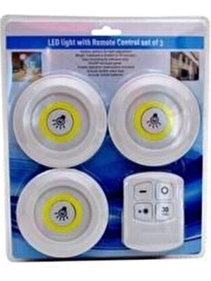 Kumandalı Işık Ayarlanabilir Portatif 3'lü LED Işık