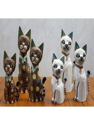 Ahşap 3'lü Seti 50 cm Model 3