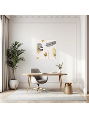 Cozy Co:temperli Cam Kare Tablo, Cam Tablo, Uv Baskı, CTT005