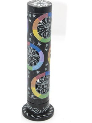 Obsidian Taşı Işlemeli Kule Tütsülük Model 3