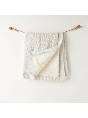 Andywawa AC26340 Triko Battaniye Grey Melange