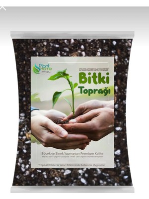 Plant Home Powermix 25 Lt Organik Bitki Toprağı 5✖️5 Litre Paket  Böcek Sinek Yapmaz Torf-Cocopeat-Perlit