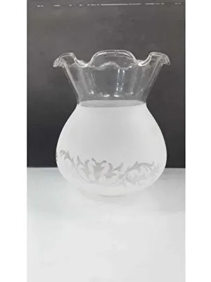 Fanus Avize Camı Mat Beyaz(Boyu 14 Cm, Çapı 12 Cm)