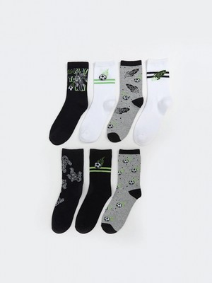 Lcw Kids Karişik Desenli Erkek Çocuk Soket Çorap 7'li