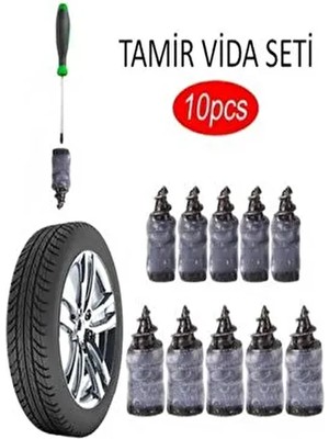 Safestore Lastik Tamir Kiti Kauçuk Vida Seti 10 Adet Uyumlu Araçlar İçin Pratik Çözüm