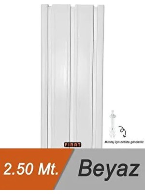 3'lü 3 Raylı Perde Rayı Korniş 2.50 Metre