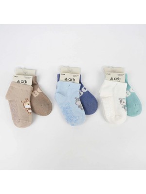 Katamino Aristo 2'li Abs Erkek Bebek Patik Çorap K20406 Asorti