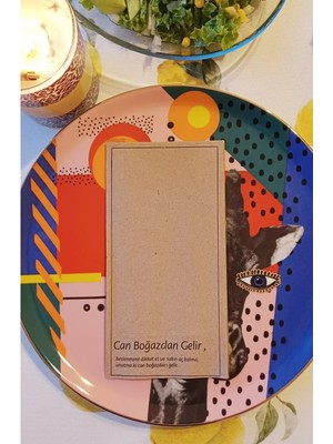 Organik Kraft 40X40 Sunum Peçetesi "can Boğazdan Gelir" 1200 Adet