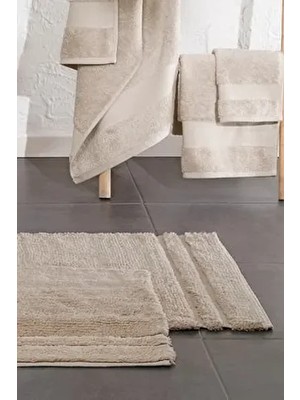 Felicia Banyo Paspası Seti - Bej