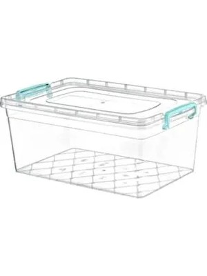Kivi Home 6 No Maxi Box Şeffaf Plastik Saklama Kabı Kutusu 20 Litre 32/48/20 Ölçülerle Çok Amaçlı Kullanım