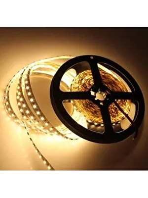 Cata 3 Çipli Sarı Renkli Şerit LED Işık Gün Işığı 5mt İç Mekan Özelliği Trafo Hariç