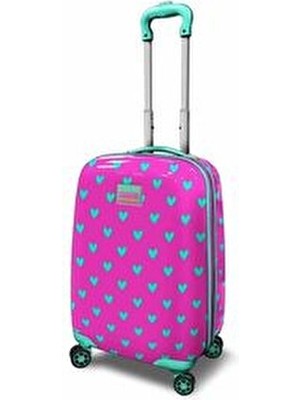 Coral High Kalp Desenli Çekçekli Valiz