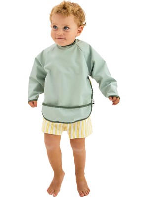 Uzun Kollu Leke Tutmaz Bebek Mama ve Oyun Önlüğü