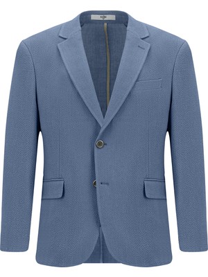 Regular Fit Düz Seersucker Ceket