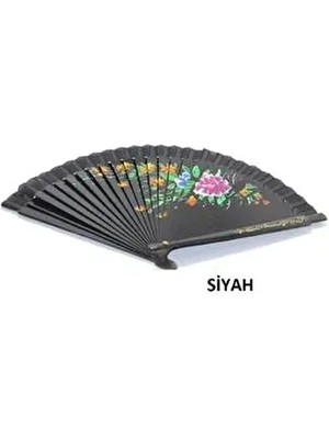 Ahşap Tek Taraflı Desenli Doğal Rüzgar Bambu Yelpaze