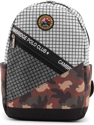 Polo Club Kamuflaj Laptop Bölemli Unisex Sırt Çantası