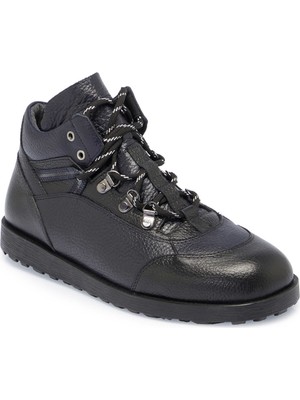 Tergan  Siyah Hakiki Deri Erkek Casual Bot - E23K1BT56502-T4S