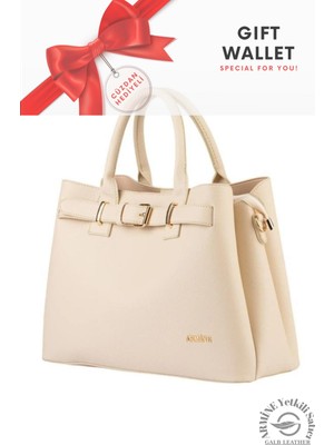 Orijinal Armine Günlük Kullanıma Uygun Premium Kalite Kadın Omuz Çantası Taba 395