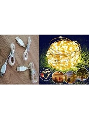 USB Li 10 Metre Günışığı Peri LED