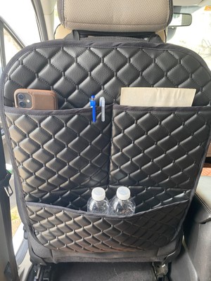 Suni Deri Araba Koltuk Arkası Eşya Düzenleyici Organizer Araç Içi Oto Aksesuar Koruyucu Kılıf 2 Adet