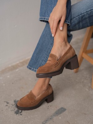 Caly Camel Süet Hakiki Deri Kadın MAKOSEN