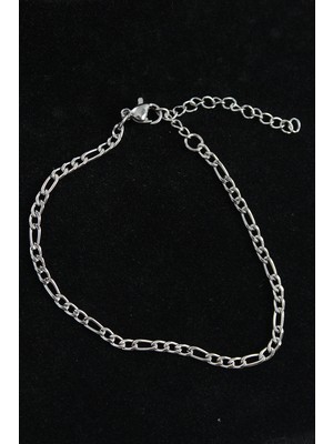 Bfs 316L Çelik Figaro Model Gümüş Renk Erkek Bileklik