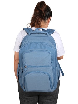 Bagacar 1087 Su Geçirmez Ithal Krinkıl Kumaş Laptop Bölmeli Okul ve Günlük Sırt Çantası