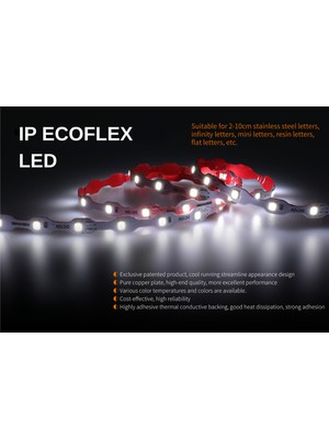Rishang Ince ve Kıvrımlı Ecoflex Şerit LED – 12V, Neme ve Rutubete Dayanımlı Pcb Koruma