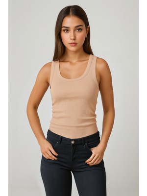 Novelle Geniş Askılı Fitilli Atlet