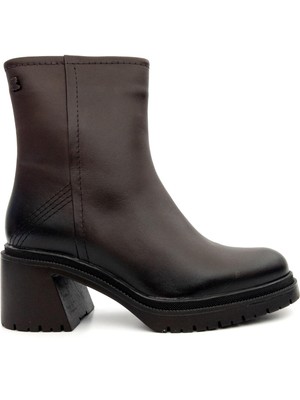 Venüs 2552501K Kadın Hakiki Deri Kalın Taban Fermuarlı Günlük Bot