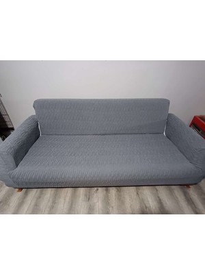 ejmel jakar koltuk örtüsü çekyat kılıfı kanepe örtüsü 3lü esnek lastikli çizgili desen