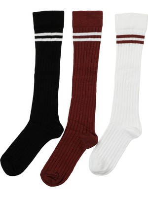 Polaris TN 3 LU DIZALTI SKT-G 5PR Bordo Kız Çocuk Çorap