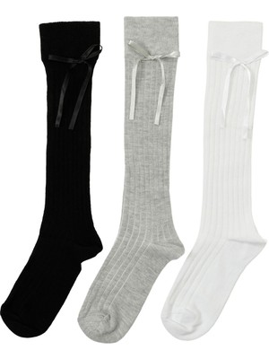 Polaris Kd 3 Lu Dızaltı Skt-G 5pr Grı Multı Kız Çocuk Çorap