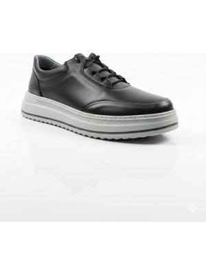 Öztürk Erkek Hakiki Deri Rahat Yumuşak Kalın Taban Casual Ayakkabı AY-1015-K