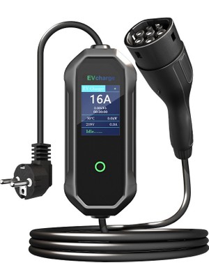 EV Charger Store 3.5 Kw Elektrikli Araç Taşınabilir Şarj Cihazı 16A 220V Tak-Çalıştır Taşıma Çantası