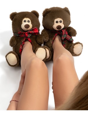 Twigy Yogi Kadın Hayvanlı Panduf Kahverengi 36/41