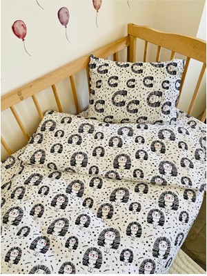 Bebek Müslin Nevresim Takımı Kirpi 100X150